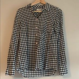 J. Crew Gingham Button Up